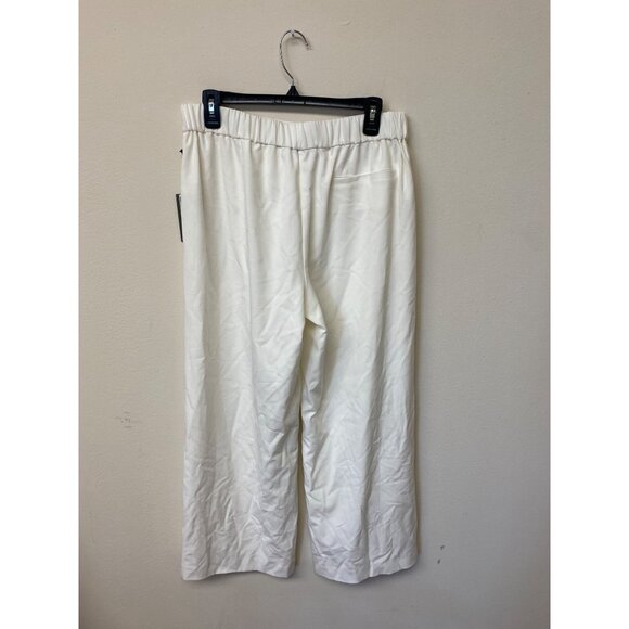 Vince Camuto Women's White Wide Leg Pull On Pants Size M NWT - Picture 2 of 4